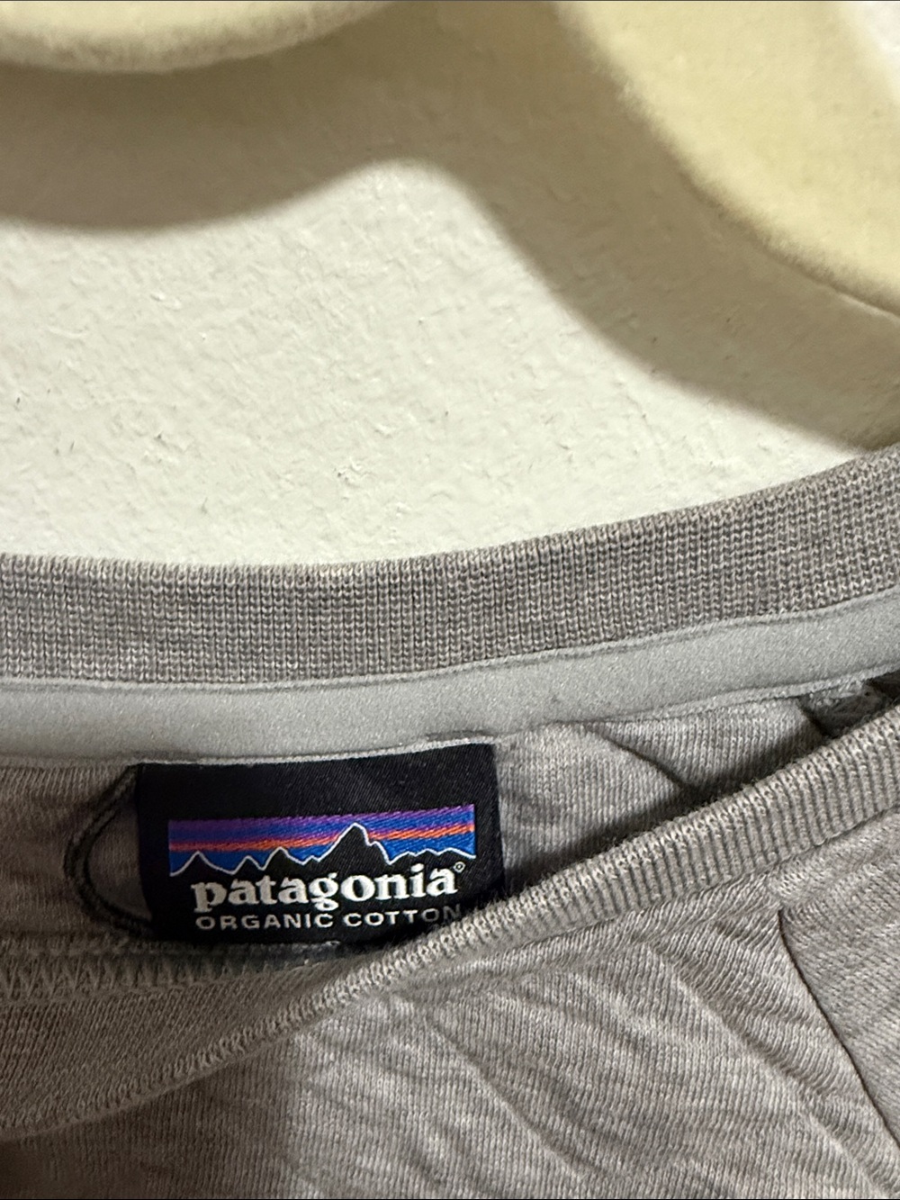 Patagonia Quilted Crewneck Sweatshirt - Light Gray - Picture 2 of 3